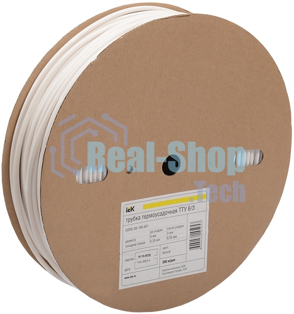 Трубка термоусадочная тонкостен. ТТУ-40/20 черный (уп.50м) ИЭК UDRS-D40-50-K02