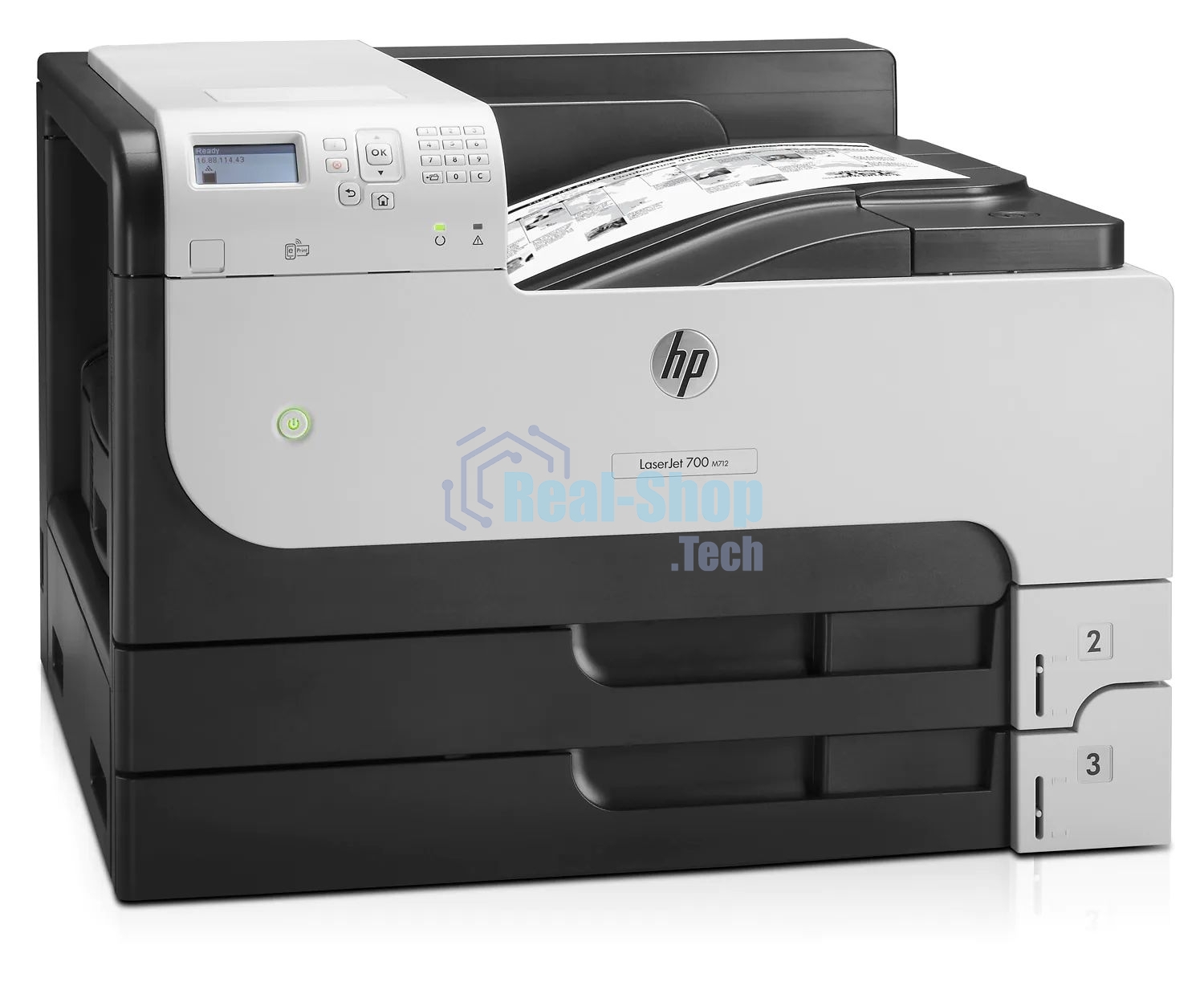 Принтер лазерный HP LaserJet Enterprise 700 M712dn (CF236A), A3, ч/б, печ. до 41 стр/мин. (А4) до 40 стр/мин. (А3), 1200 x 1200 dpi, USB, RJ-45, Air Print