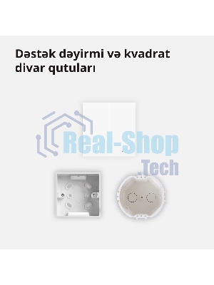 Выключатель умный Aqara Smart wall switch H1 (with neutral, double rocker) WS-EUK04