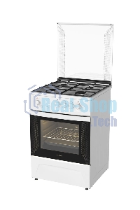 Плита газовая Darina 1D GM141 007 W белый, конфорок 4 шт, духовка 50 л, 60 см x 85 см x 60 см
