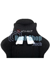 Кресло игровое Zombie Rudger черный с подголов. крестов. пластик