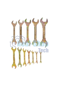 Набор ключей рожковых Сибртех 6-32 мм, 12 шт, желтый цинк