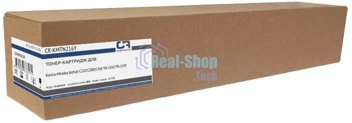 Картридж лазерный CopyRite CR-KMTN216Y TN-216Y/TN-319Y желтый (26000стр.) для Konica Minolta C220/C280/C360