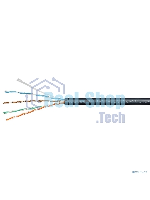КАБЕЛЬ ВИТАЯ ПАРА CABEUS UTP-4P-CAT.5E-SOLID-OUT-LSZH-UV UTP (U/UTP), КАТЕГОРИЯ 5E, 4 ПАРЫ (24 AWG), ОДНОЖИЛЬНЫЙ, ДЛЯ ВНЕШНЕЙ ПРОКЛАДКИ (+75 C - -40), LSZH-UV (305 М)