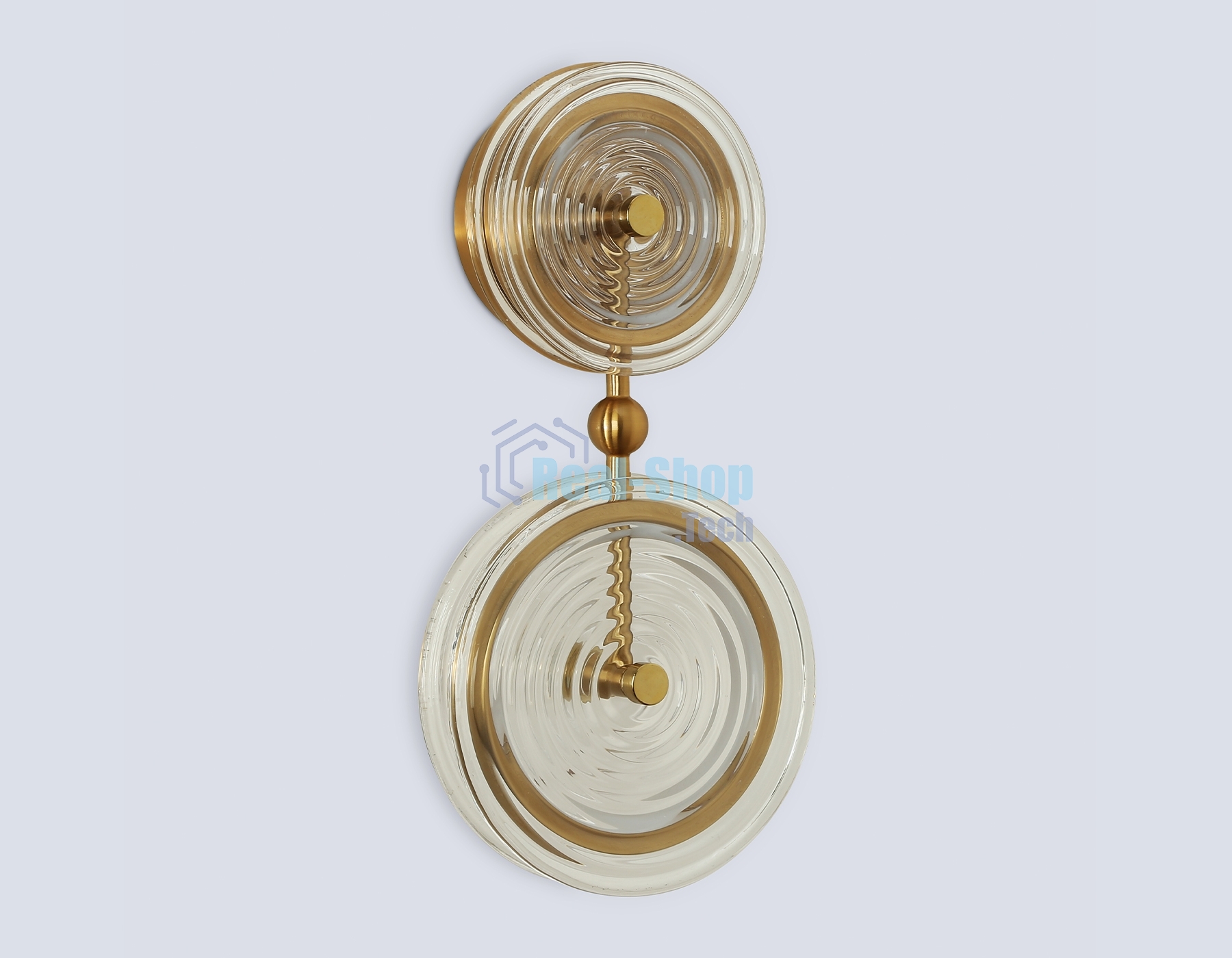 Настенный светодиодный светильник Ambrella light LH31118/2 BS/CL латунь/прозрачный 15W 3000K 200*90*390