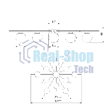 302001/12 / светильник потолочный / латунь Smart