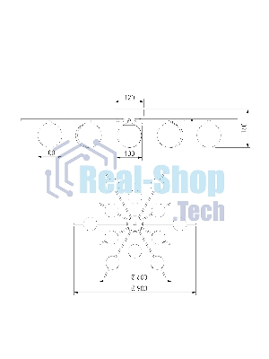302001/12 / светильник потолочный / латунь Smart