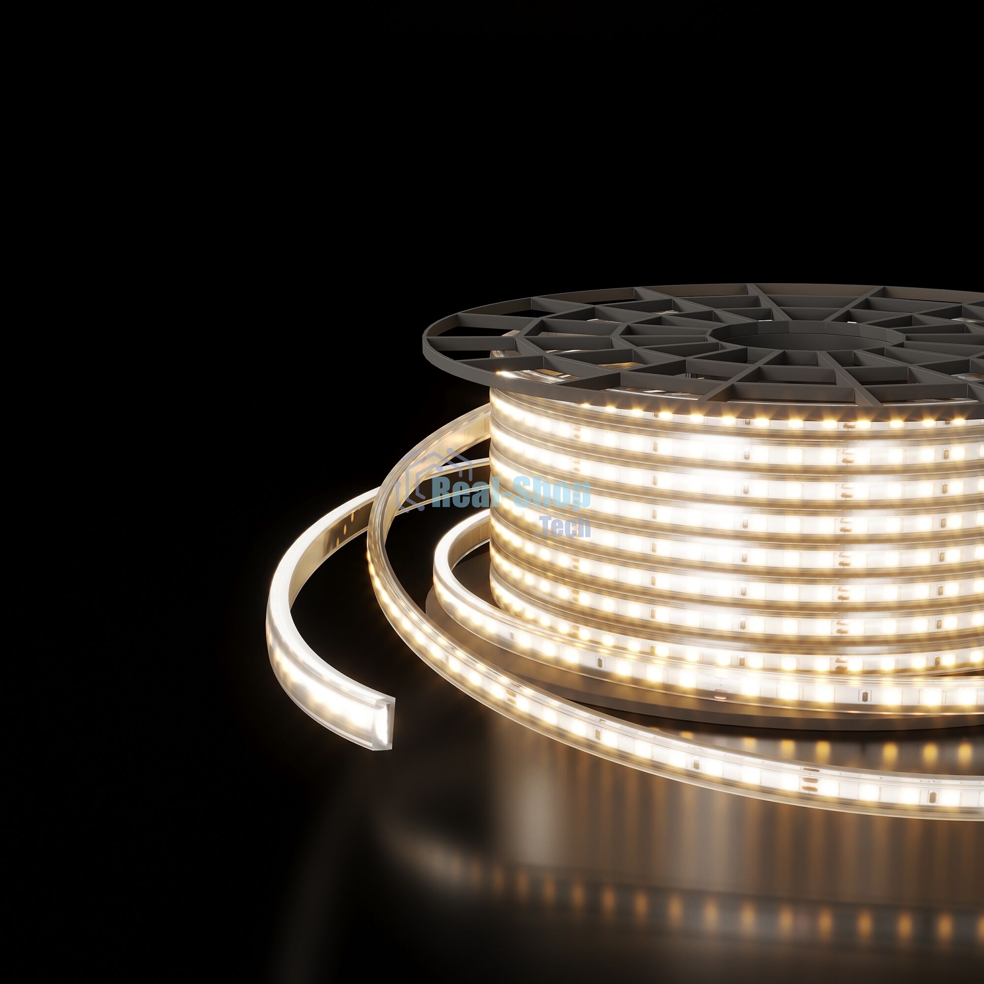 Лента светодиодная LS015 220V/ 220V 14,4W 120Led 2835 IP65 4200 дневной белый, 50 м