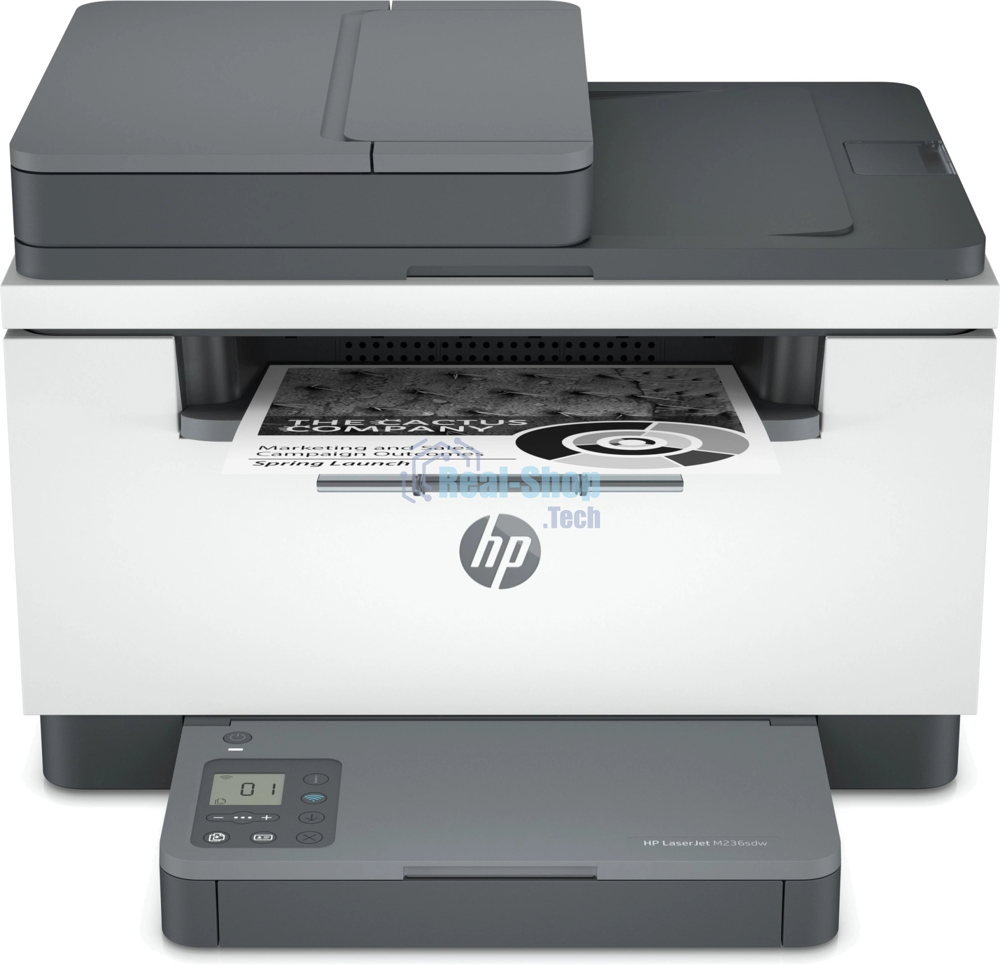 МФУ лазерное HP LaserJet M236sdw (9YG09A), A4, ч/б, печ. до 29 стр/мин., скан. до 19 стр/мин. (ч/б) 10 стр/мин. (цвет), 600 x 600 dpi, USB, RJ-45, Wi-Fi, BlueTooth, Air Print, Mopria