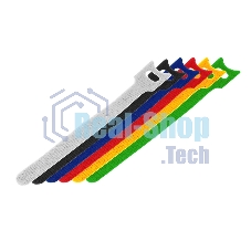 Набор хомутов-стяжек многоразовых на липучке Rexant 150х12 мм, цветная, упаковка 12 шт.