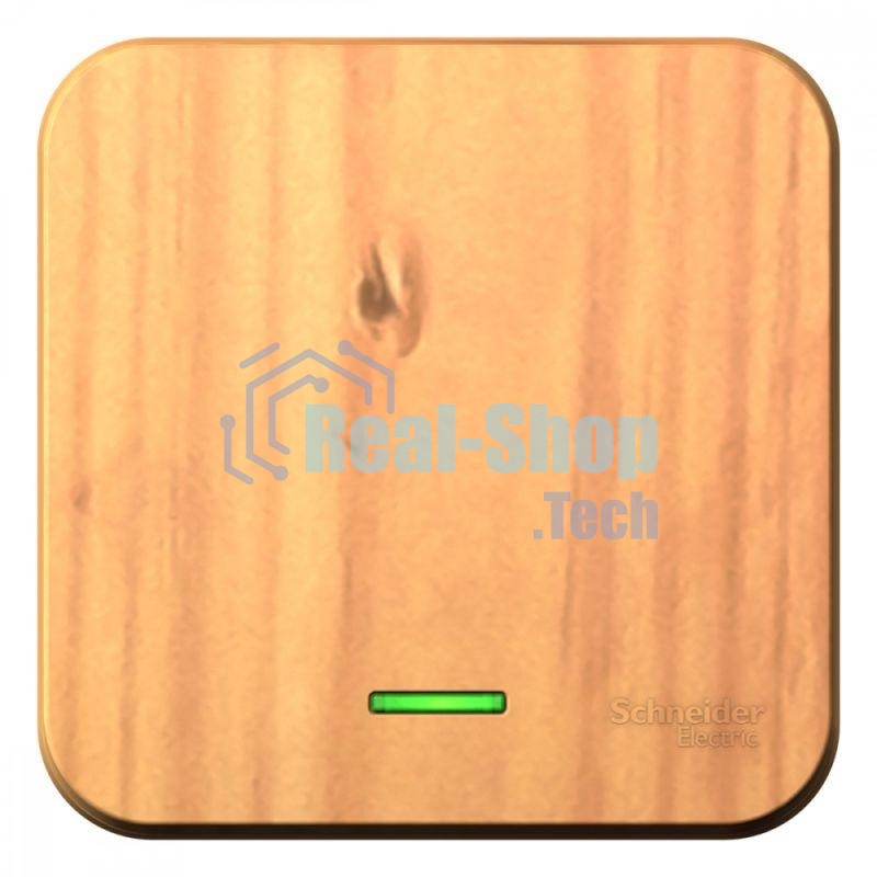 Выключатель SCHNEIDER ELECTRIC BLNVA101115 Blanca1-кл. оп сх.1 10А 250 В изол. пласт. подсв. ясень