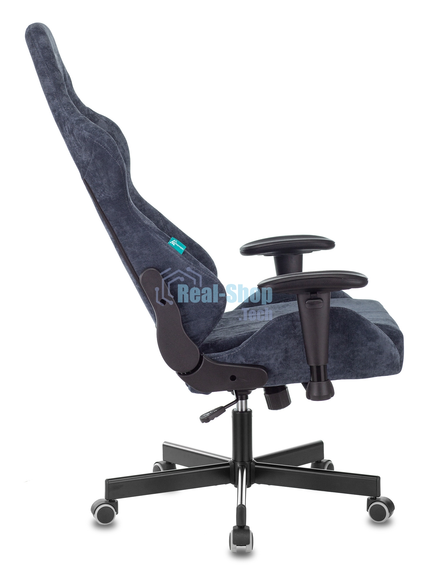 Кресло игровое Бюрократ VIKING KNIGHT LT27 FABRIC синий крестовина металл/пластик