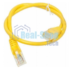 Патч-корд LANMASTER UTP TWT-45-45-0.5-YL вилка RJ-45-вилка RJ-45 cat.5е 0.5м желтый ПВХ (уп.:1шт)