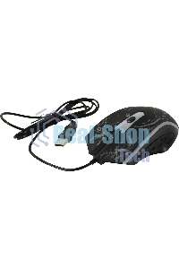 Мышь проводная Defender Overmatch GM-069 черный, 2400 dpi, USB, кнопки - 4