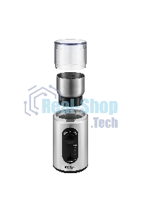 Кофемолка Kitfort KT-748 200Вт сист.помол.:ротац.нож вместим.:70гр нержавеющая сталь/черный