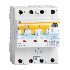 Выключатель автоматический дифференциального тока 4п (3P+N) C 16А 30мА тип A 6кА АВДТ-34 ИЭК MAD22-6-016-C-30