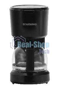 Кофеварка капельная Starwind STD0610 черный, исп. кофе - молотый, 0.6 л, 600 Вт.