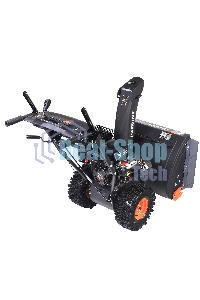 Снегоуборщик PATRIOT PS 707 E, Двигатель 7л.с до -25 °С; 212 сс; Стартер ручной/220V; LED-фара, Панель c увеличенным диапазоном скоростей 6 вперед/2 назад; Ширина ковша 610мм +100(26