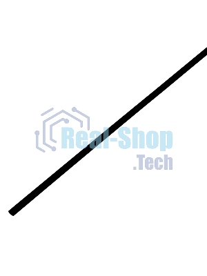 Трубка термоусаживаемая ТУТ 3,0/1,5мм, черная, упаковка 50 шт. по 1м, PROconnect