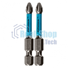 Набор бит торсионных Gross PH2x50 мм, для ударных шуруповертов, 2 шт.