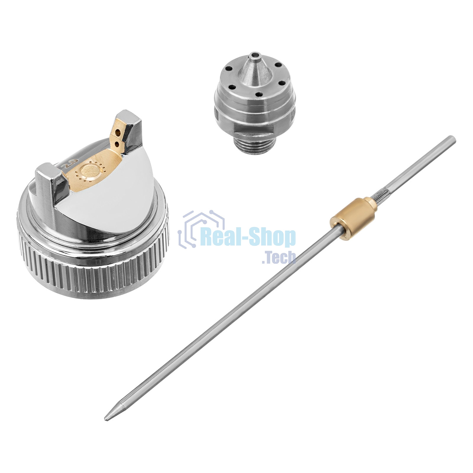 Комплект для краскораспылителя Matrix: сопло 2 мм, игла, форсунка