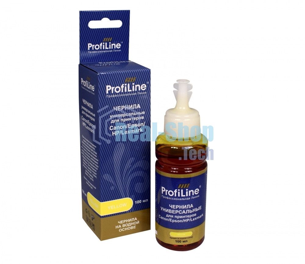 Чернила ProfiLine Premium для Canon/Epson/HP/Lexmark Yellow 100 мл водн