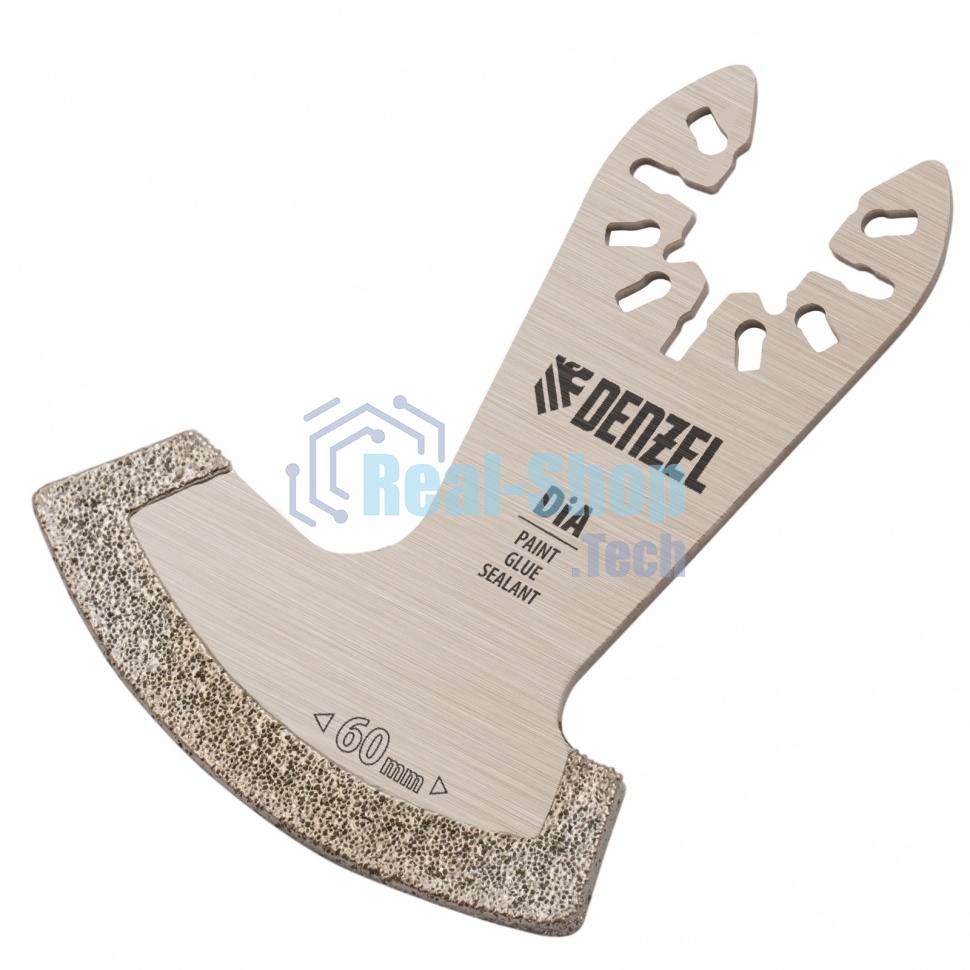 Насадка для МФИ Denzel режущая сегментная, DiA, по камню и плитке, 60 мм