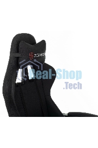 Кресло игровое Zombie Rudger черный с подголов. крестов. пластик