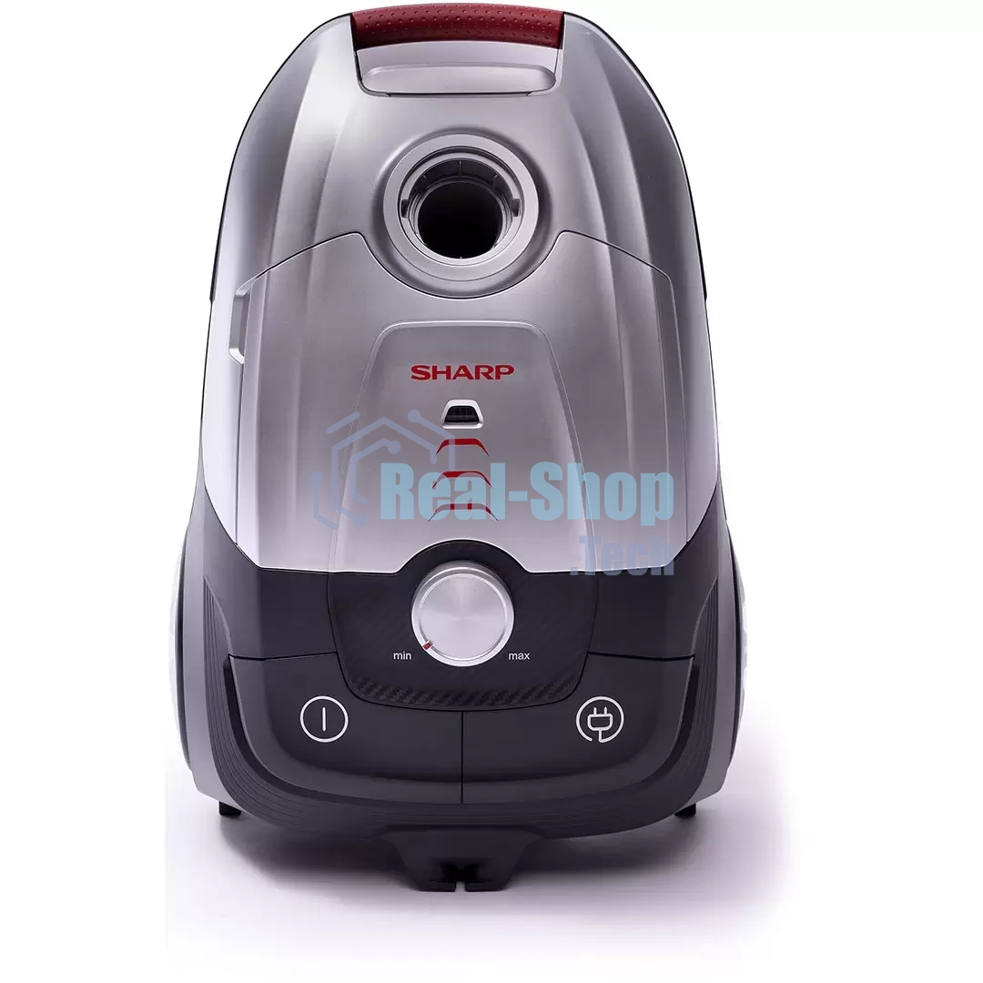 Пылесос Sharp ECJB19RS серебристый, 350/1900 Вт, уборка сухая, пылесборник мешок 2.3 л