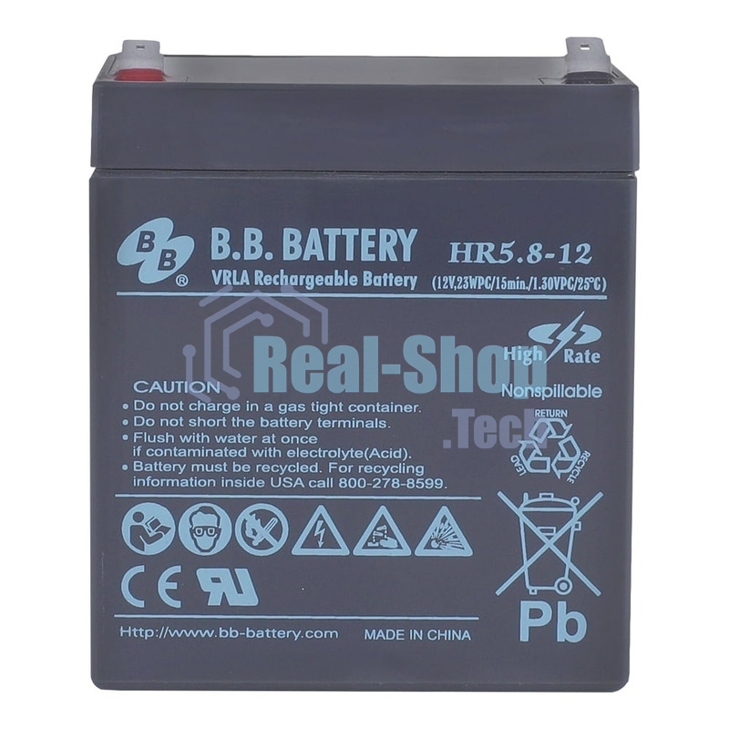 Батарея для ИБП B.B.Battery HR 5.8-12 (12V 5.8Ah)