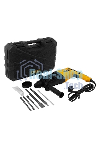 Перфоратор электрический Denzel RHH-800-26, SDS-plus, 800 Вт, 3 Дж, 3 плюс 1 реж.