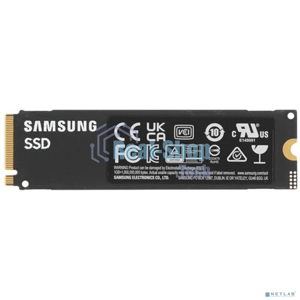 Накопитель SSD Samsung 990 EVO Plus, 4 ТБ, M.2 2280, PCIe 4.0 x4, NVMe 2.0, R/W 7250/6300