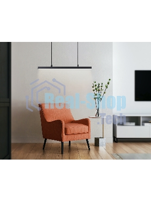 Трековый однофазный подвесной светодиодный светильник Ambrella light GL6787 BK черный LED 24W 4200K 600*22*1025
