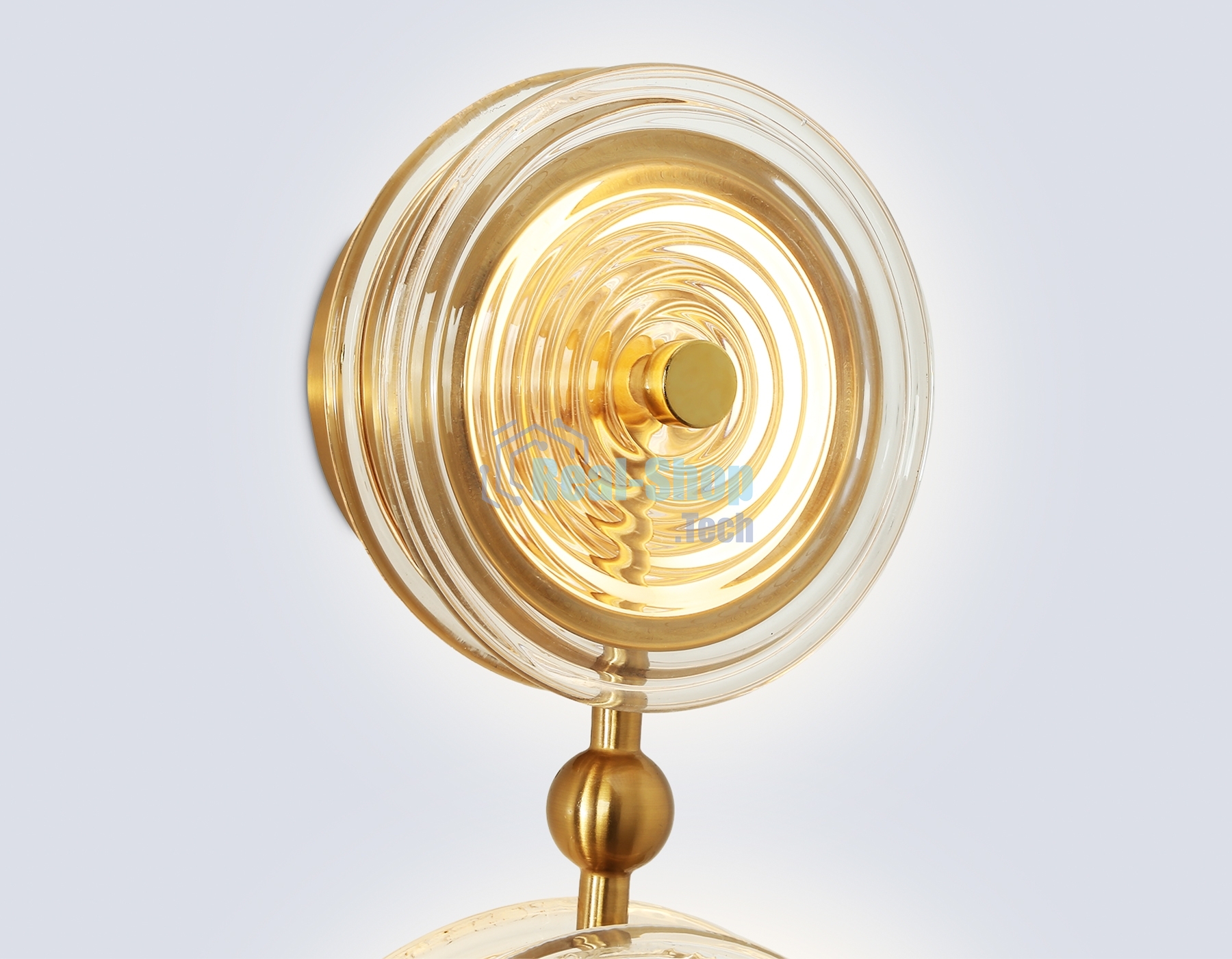 Настенный светодиодный светильник Ambrella light LH31118/2 BS/CL латунь/прозрачный 15W 3000K 200*90*390