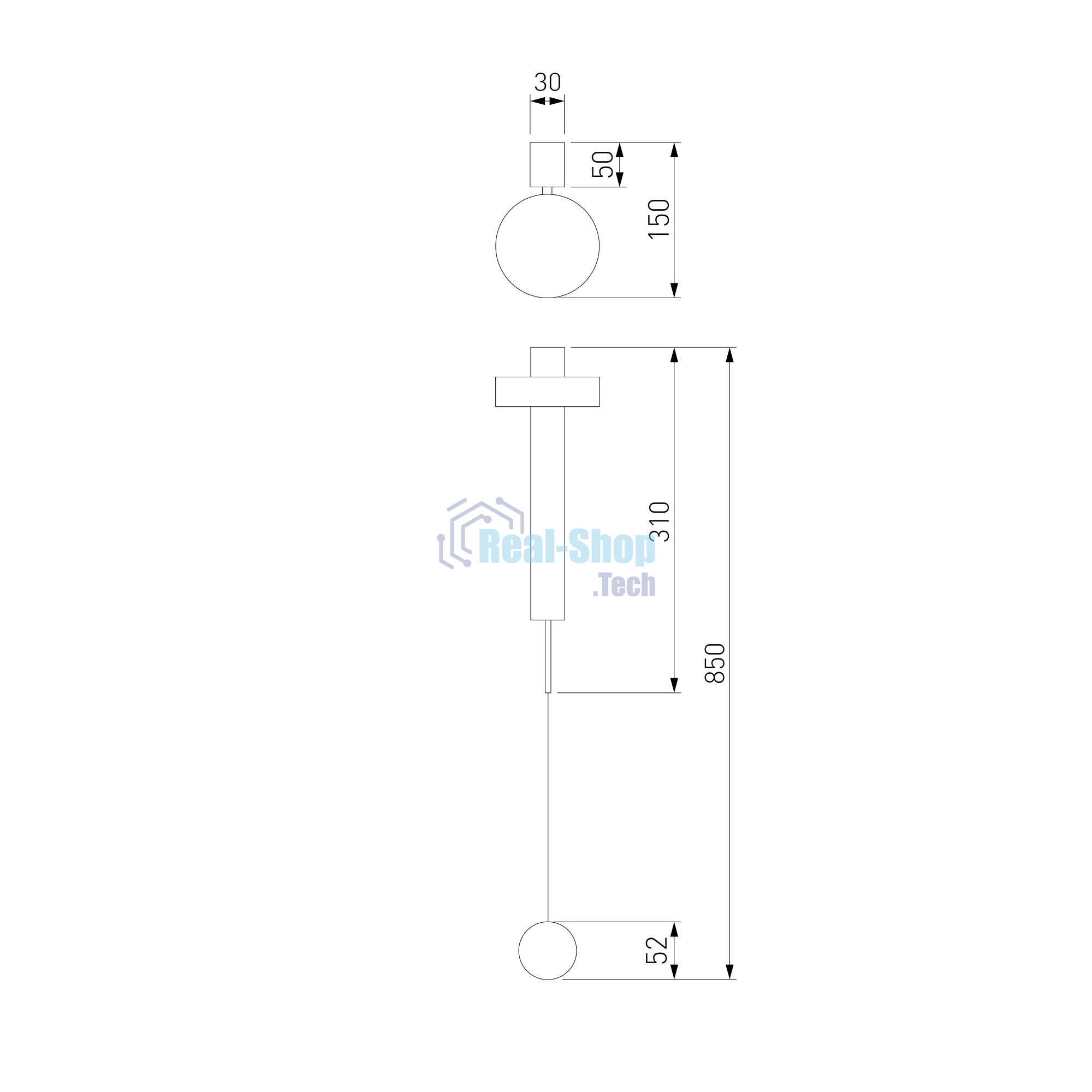 40112/LED / Светильник настенный светодиодный Orco LED черный