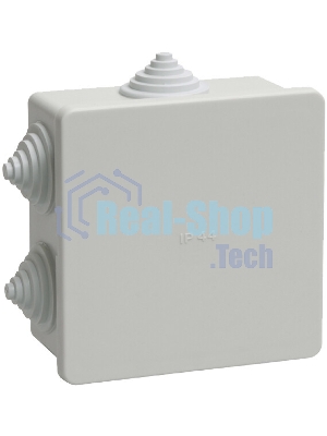 Коробка КМ41235 распаячная IEK UKO11-085-085-040-K41-44 для о/п 85х85х40 мм IP44 (RAL7035, 6 гермовводов)