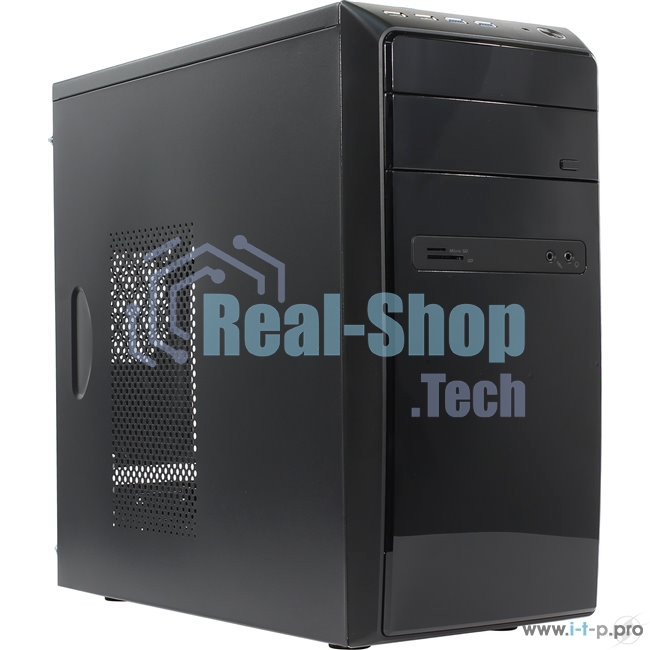 Компьютерный корпус InWin POWERMAN ES726BK USB 3.0 (Mini Tower, mATX, 450W PM-450ATX, USBx2, USB 3.0x2 + Audio, черный)