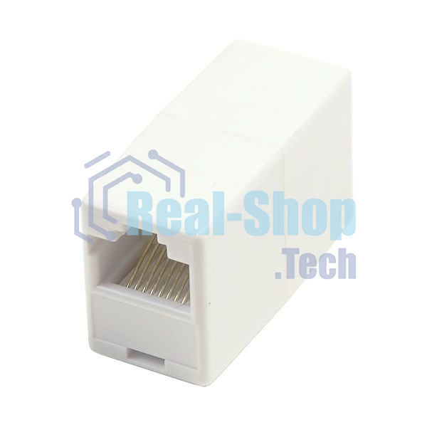 Коннектор проходной адаптер RJ45 Gembird Соединитель RJ-45F/RJ-45F TA350/1