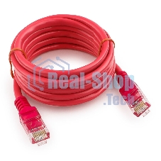 Патч-корд UTP Cablexpert cat.5e, 2м, литой, многожильный, розовый