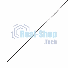 Термоусаживаемая трубка клеевая Rexant 4,8/1,6 мм, черная, упаковка 10 шт. по 1 м