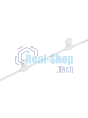 Гирлянда Neon-night Belt-Light 2 жилы шаг 40 см патроны e27 влагостойкая IP65 белый провод