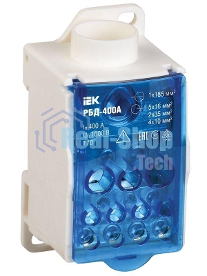 Блок распределительный на DIN-рейку РБД-400А ИЭК RBD-400