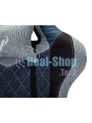 Кресло Бюрократ VIKING 7 KNIGHT BL FABRIC синий, ткань, 120 кг, механизм качания