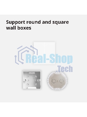 Выключатель умный Aqara Smart wall switch H1 (with neutral, double rocker) WS-EUK04