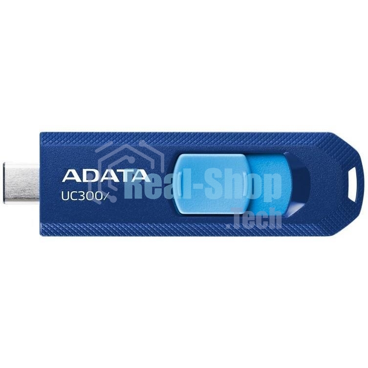 Флешка USB ADATA UC300 (ACHO-UC300-256G-RNB/BU), 256Gb, USB 3.2 Gen1, R/W 100/30, синий/голубой