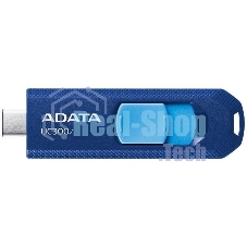 Флешка USB ADATA UC300 (ACHO-UC300-256G-RNB/BU), 256Gb, USB 3.2 Gen1, R/W 100/30, синий/голубой