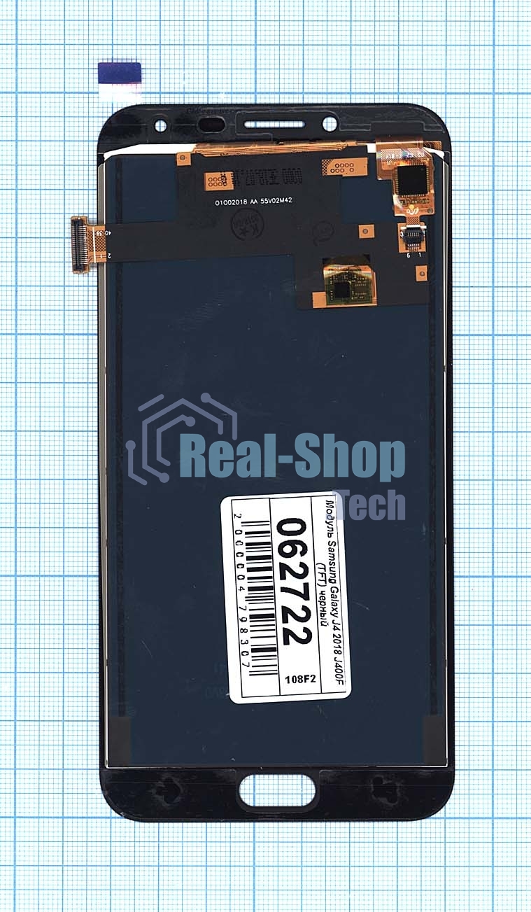 Дисплей для Samsung Galaxy J4 2018 SM-J400F в сборе с тачскрином (TFT) черный