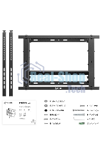 Настенное крепление ONKRON PRO7 Mдля видеостен 40”-70