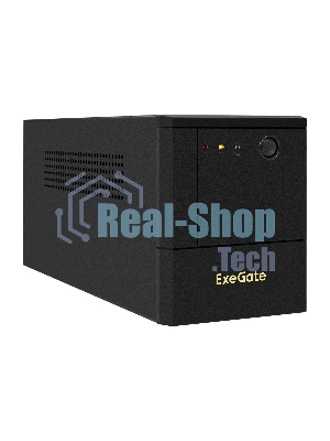 Источник бесперебойного питания ExeGate Power NB-2000.LED.AVR.8C13.USB (2000VA/1200W, LED, AVR, 8*C13, USB, батарея 12V 9Ah - 2 шт., металлический корпус, Black)