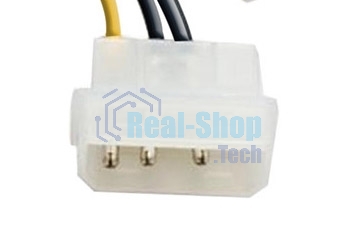 Переходник питания PCI-Express 6pin (от 2х разъемов Molex (IDE) блока питания), 15 см ExeGate EX138937RUS